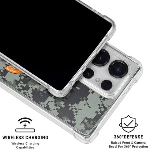 NHL Chicago Blackhawks Camo Galaxy S25 Ultra Clear Case